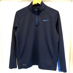 Nike Therma-Fit Blue Royal Blue Quarter Zip - L